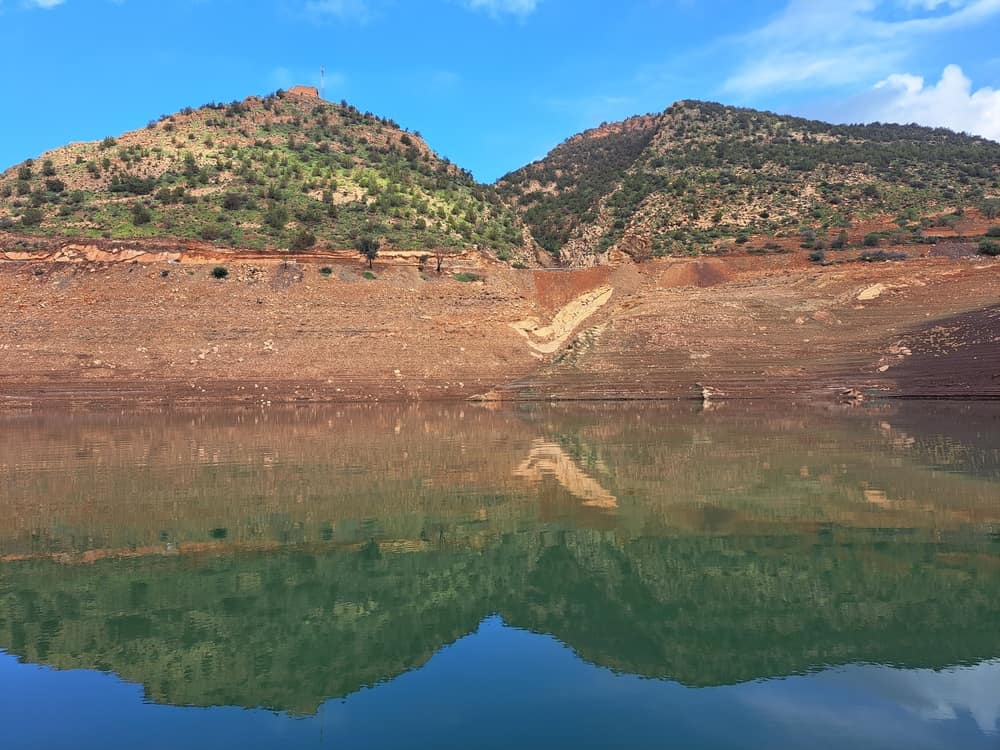 Mountains Over The Lake Bin El Ouidane