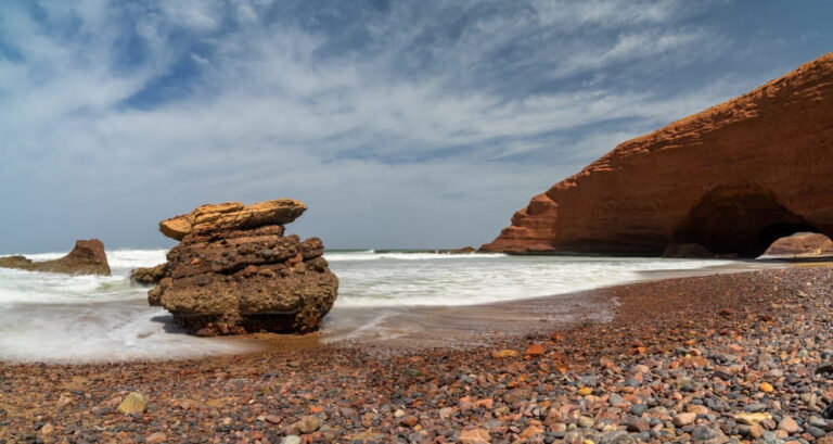 Rock Arch At Legzira Morocco