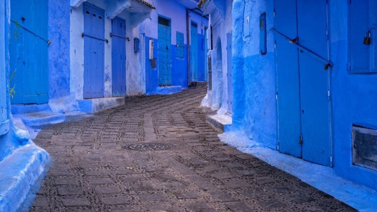 Alley Inside The Blue Medina Chefchaouen