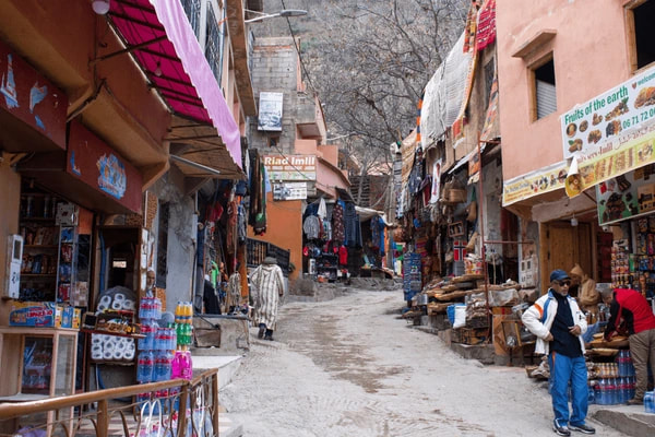 Colourful Market In Imlil