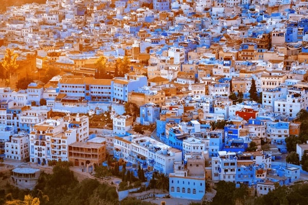 The Blue Walls Of Medina In Chefchaouen