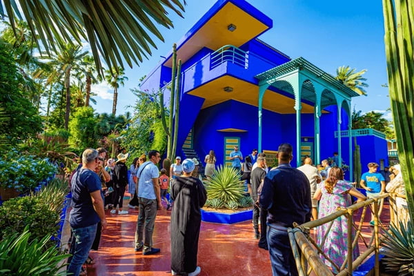 Peoples In Jardin Majorelle Gardens